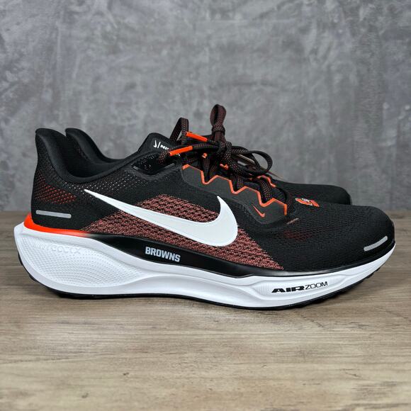 Nike Air Zoom Pegasus 41 Cleveland Browns Men’s 11 Black/Orange NWT - Picture 4 of 10